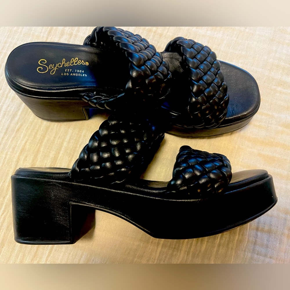 Seychelles Braided Chunky Leather Platform Sandals